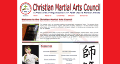 Desktop Screenshot of christianmartialartscouncil.com